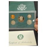 1996 United States mint proof set with COA
