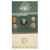 1996 United States mint proof set with COA