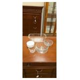 Glass bowls and meatloaf pan