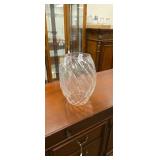 Big glass candle globe has hole in bottom approx