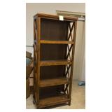 Ashley wooden shelf approx 72 inches tall X 30
