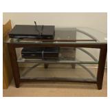 TV stand with 2 bottom shelves
