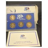 1999 50 state quarters United States mint proof