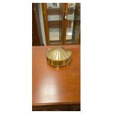 Brass seashell container