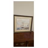 New Bedford Whaler Warping In print by Roy Cross