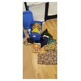 Tote of some hunting clothes and misc