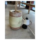 Ceramic Planter and Desk Lamp