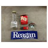 Coca-Cola Opener with Miscellaneous Collectibles