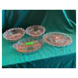Pink Depression Glass Bowls