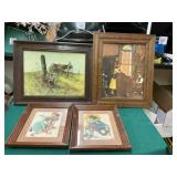 Four Framed Prints