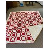 Red and White Quilt