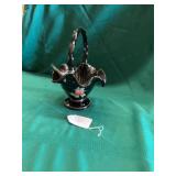 Black Glass Basket
