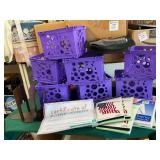 Purple Storage Crates