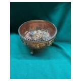 Iridescent Footed Bowl