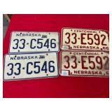 Nebraska License Plates Set