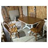 Oak Dining Table Set