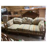 Wood Frame Sofa with Cushions