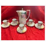 Hand-Painted Porcelain Tea Set