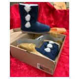 Blue Suede Boots Size 10