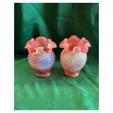 Hobnail Glass Vases
