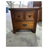 Wood Three-Drawer Chest