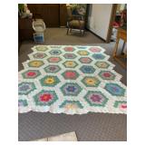 Hand-Stitched Hexagon Quilt