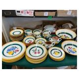 Hand-Painted Ceramic Dish Set
