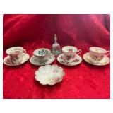 Floral Teacups and Accessories