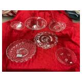Clear Glass Bowls and Stands