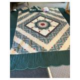 Handmade Quilt With Pillows