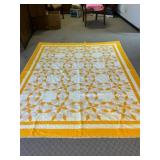 Yellow and White Quilt