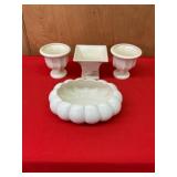 White Ceramic Planters