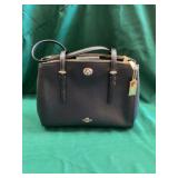 Black Leather Tote Bag