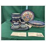 Polish Pottery Dinnerware Set
