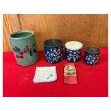 Decorative Jars and Linens