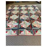 Handmade Log Cabin Quilt