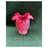 Fenton Cranberry Vase