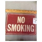 Metal No Smoking Sign