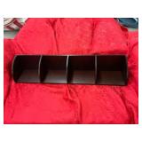 Four-Slot Wood Organizer