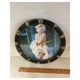 Marilyn Monroe Round Wall Clock with Portrait