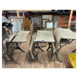 Cast Iron School Desks