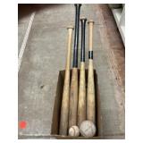 Wood Baseball Bats and Balls