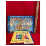 Bible Trivia and U.S. Map Set