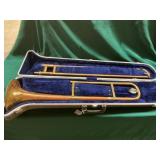 Brass Trombone with Case
