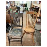 ANTIQUE OAK Wooden Chairs