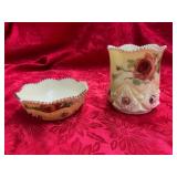 Hand-Painted Glass Dish Set