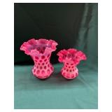 Fenton Hobnail Vases