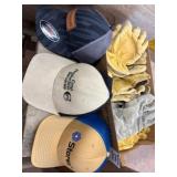 Caps and Work Gloves Lot