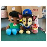 Three Plush Toys