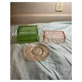 Glass Butter Dishes Set